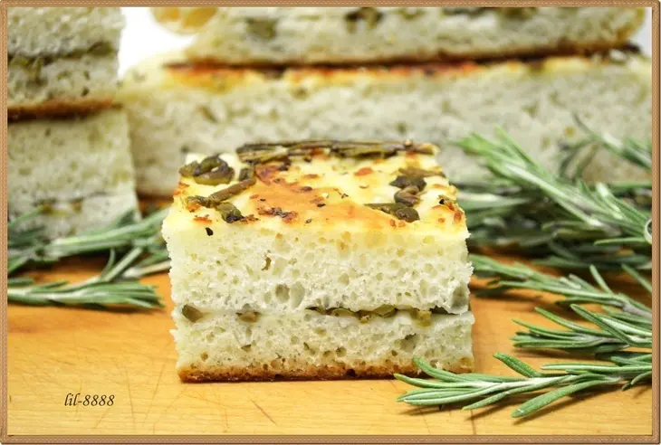 Фокачча с оливками, чесноком и розмарином. тест-драйв.: шаг 7