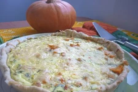 Киш с тыквой и беконом(любителям и противникам тыквы посвящается): шаг 7