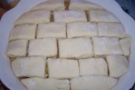 Пирог с хурмой "брусчатка": шаг 5
