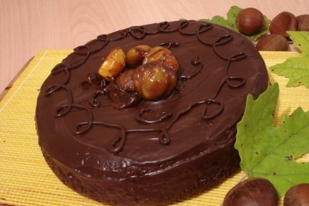 Торт каштаново-шоколадный " осенний блюз" тест драйв vitek: шаг 16