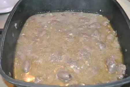 Вкусные будни «спагетти с куриными сердечками» на конкурс  «я+ серж маркович...»: шаг 4