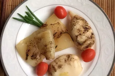 Кальмары копчёные: шаг 3