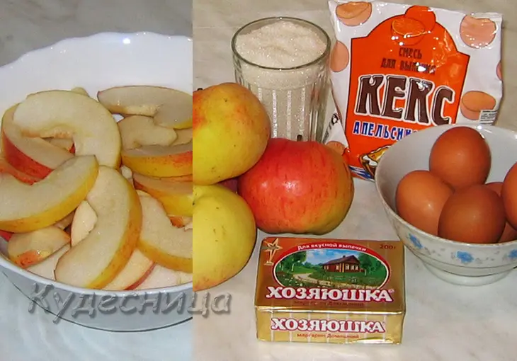 Яблочная шарлотка (тест-драйв): шаг 2