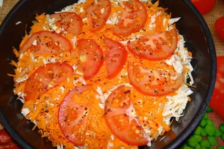 Заливной пирог с капустой и фаршем: шаг 1