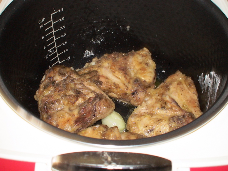 Овощное рагу с куриными бедрышками ( тест-драйв): шаг 1