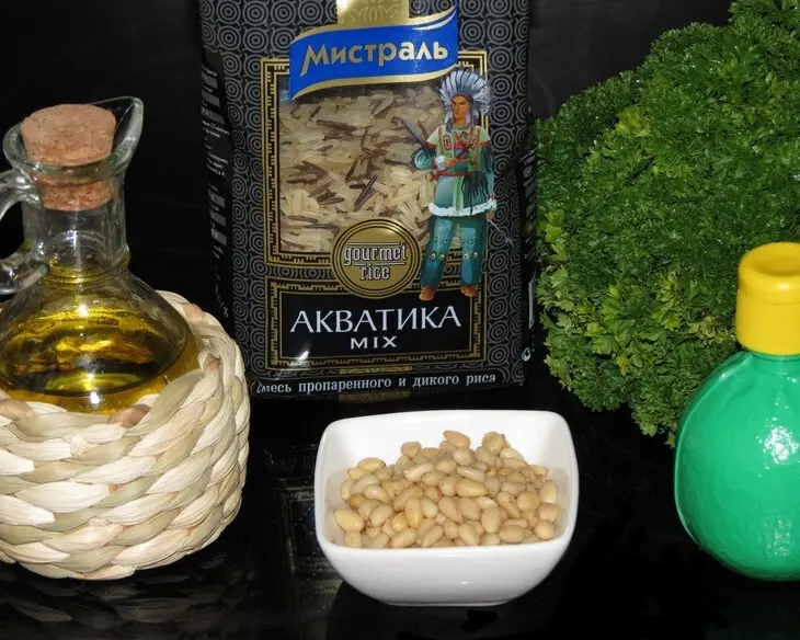 Рис с зеленью и кедровыми орешками (тест-драйв): шаг 2