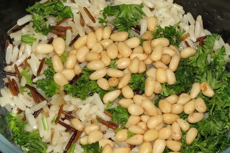 Рис с зеленью и кедровыми орешками (тест-драйв): шаг 6