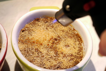 Печеночно-грибной паштет а ля crème brûlée с карамелизированными яблоками: шаг 7