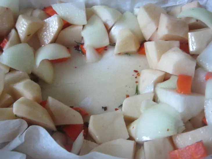 Кабан запеченный с овощами ("я + серж маркович=..": шаг 8