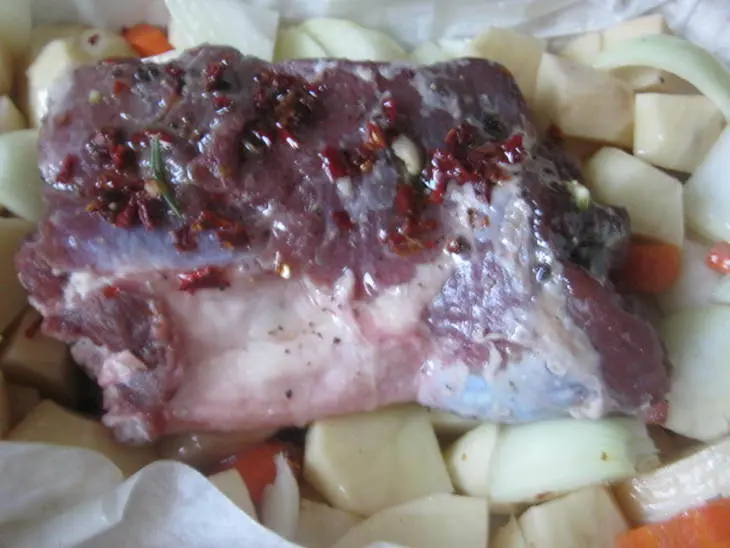 Кабан запеченный с овощами ("я + серж маркович=..": шаг 9