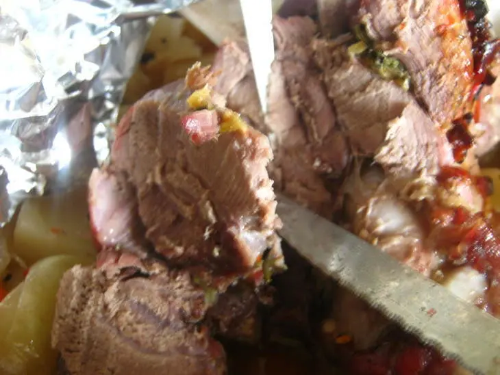 Кабан запеченный с овощами ("я + серж маркович=..": шаг 13