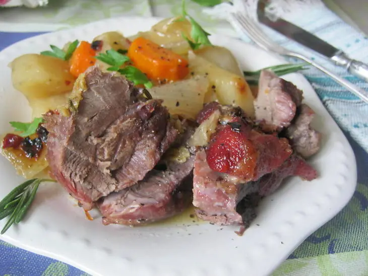 Кабан запеченный с овощами ("я + серж маркович=..": шаг 14