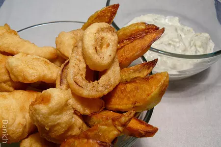 Рыба в кляре с картофелем фри (fish and chips): шаг 3