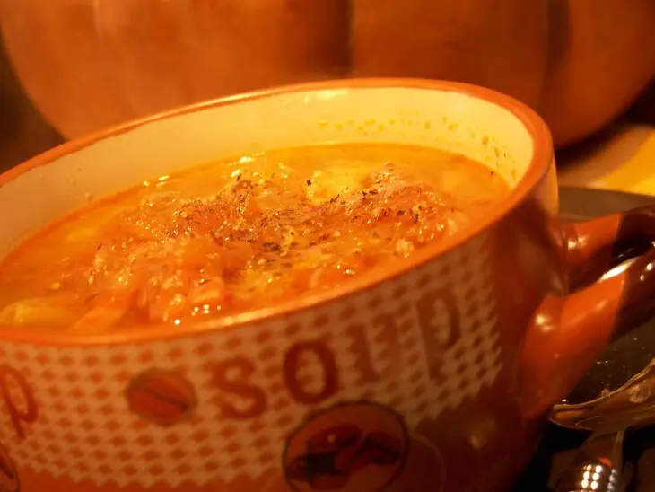 Томатный суп с куриными печенками: шаг 8