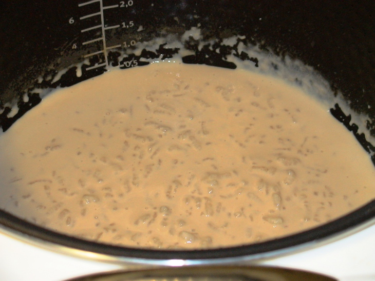 Рисовая каша на топленом молоке с мандаринами « идеальное утро» (тест –драйв): шаг 3