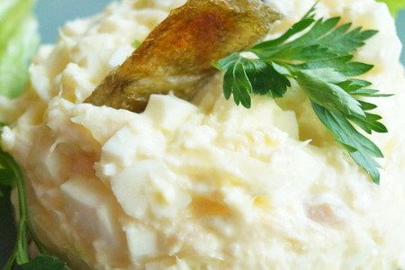 Треска горячего копчения и португальский салат из неё. salada de bacalhau: шаг 7