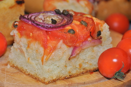 Греческий пирог с томатами и луком.: шаг 8