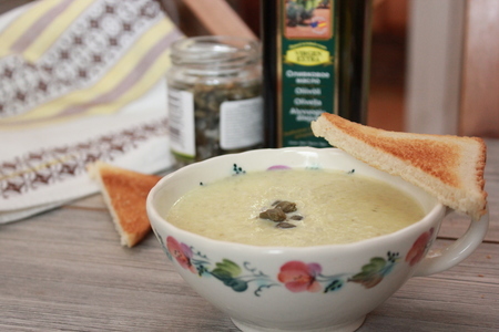 Суп из лука-порея и каперсов: шаг 6