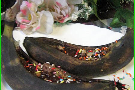 Бананы запеченные с шоколадом и кайенским перцем (тест-драйв): шаг 10