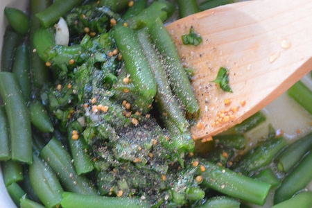 Теплый салат из зеленой фасоли: шаг 5