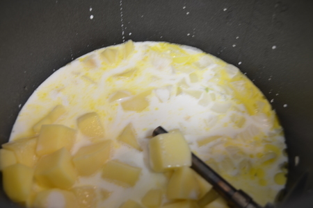 Картофельное пюре с копченым сыром моццарелла : шаг 2