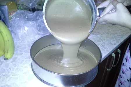 Шоколадно-банановый торт: шаг 8