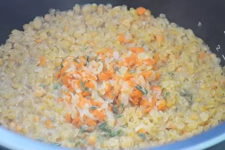 Пюре из чечевицы с овощами и тимьяном: шаг 4