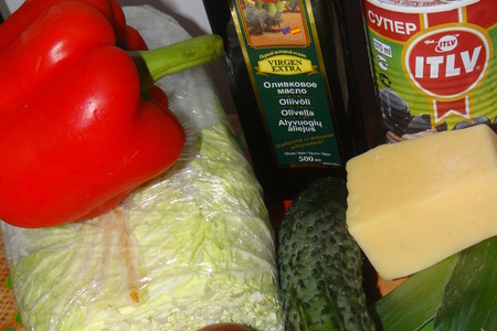 Лёгкий салатик в средиземноморском стиле: шаг 1