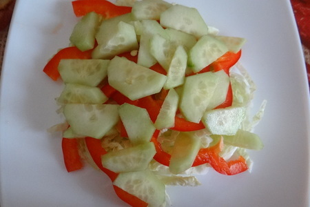 Лёгкий салатик в средиземноморском стиле: шаг 3