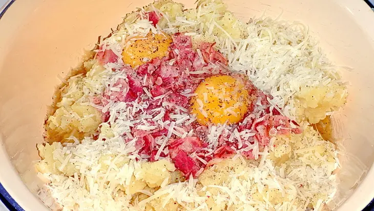 Апулийский картофельный пирог / torta di patate alla pugliese: шаг 5