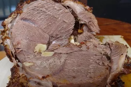 Уставшая баранина с чесноком и аджикой на гриле: шаг 7