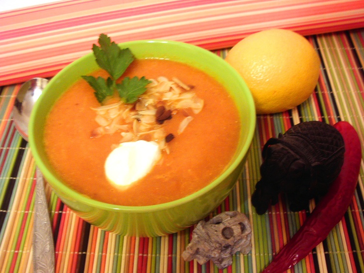 Суп-пюре с папайей «оранжевое настроение»: шаг 5