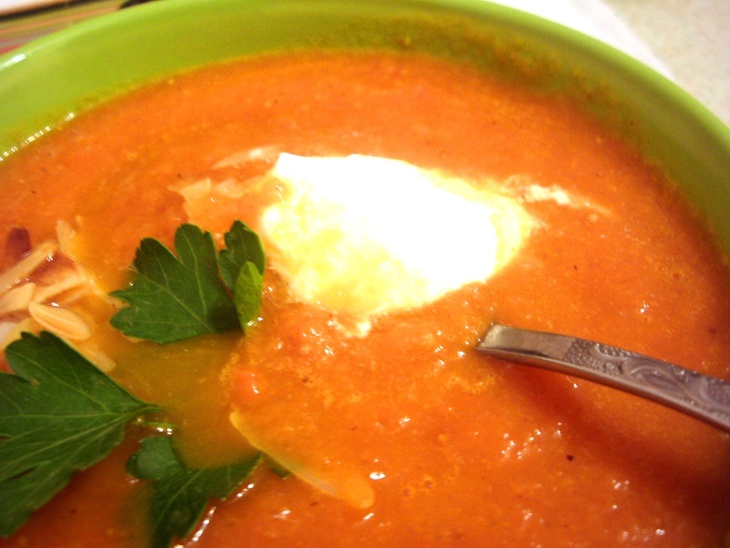 Суп-пюре с папайей «оранжевое настроение»: шаг 6
