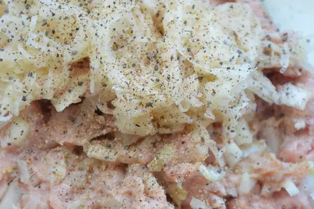 Новогодние мясные "ёлочки" с сыром: шаг 3