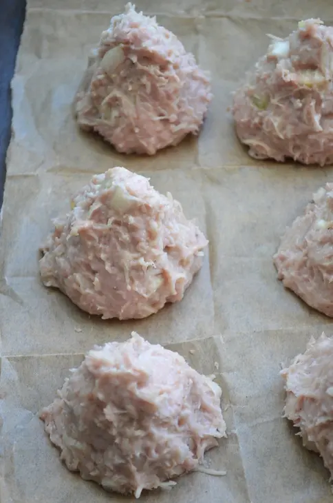 Новогодние мясные "ёлочки" с сыром: шаг 5
