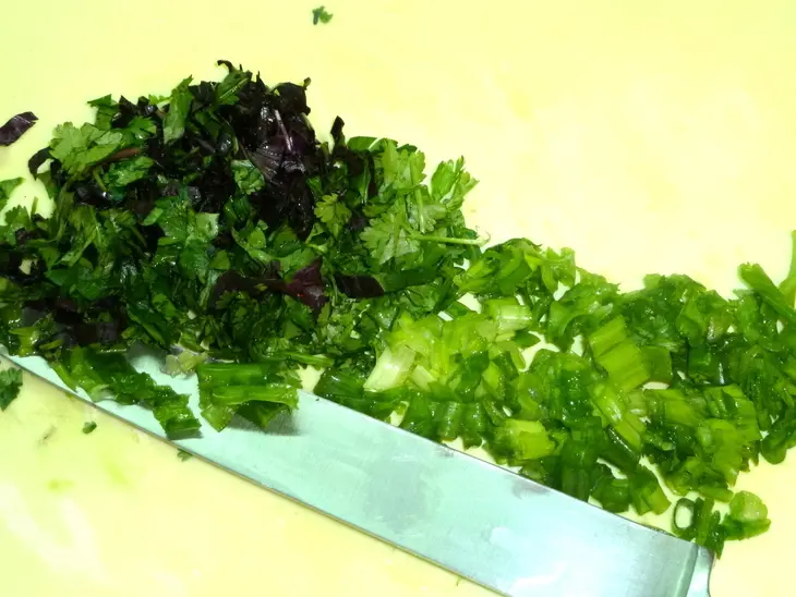 Салат мясной с овощами "для тонкой талии и новогодней ночи": шаг 3