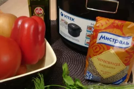 Чечевица с овощами в томатном соусе тест: шаг 1