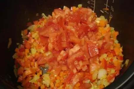 Чечевица с овощами в томатном соусе тест: шаг 3