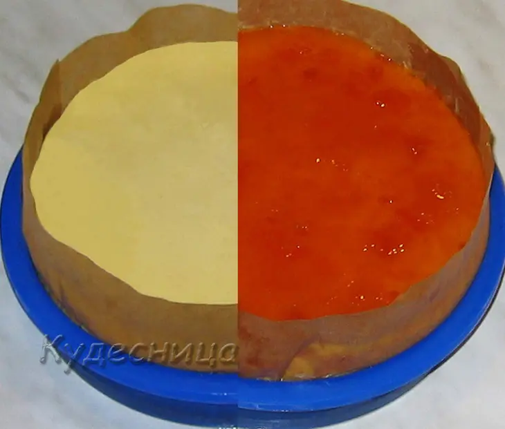 Чизкейк с курагой и абрикосвым джемом: шаг 11
