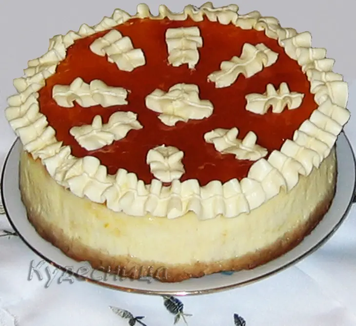 Чизкейк с курагой и абрикосвым джемом: шаг 13