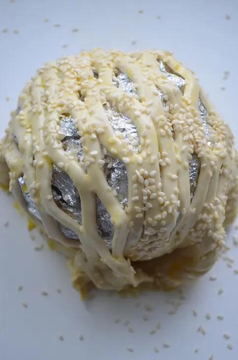 Салат "мясо в заточении": шаг 6