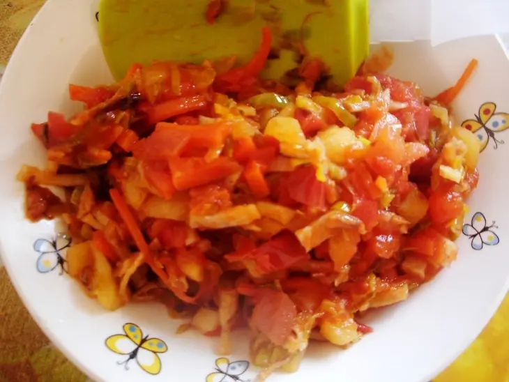 Суп из белой фасоли с яблоками и печенкой: шаг 3