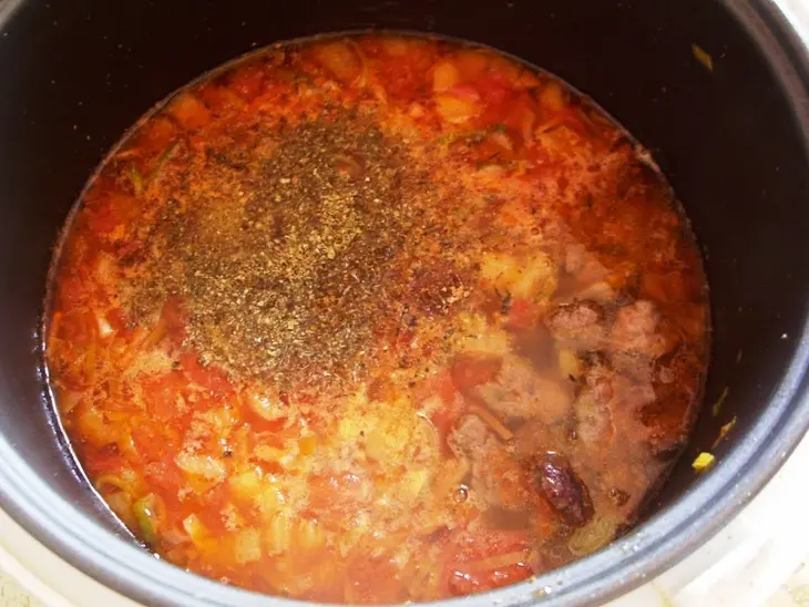 Суп из белой фасоли с яблоками и печенкой: шаг 5