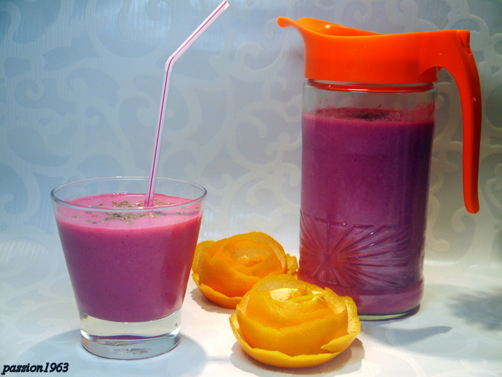 Свекольно-апельсиновый смузи „рубин“: шаг 4