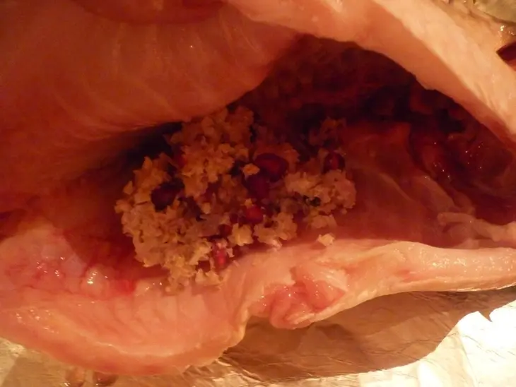 Карп с гранатом и грецкими орехами: шаг 4