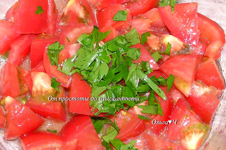 Салат из помидоров с кунжутом: шаг 1
