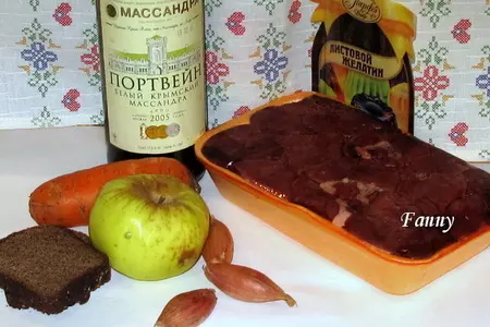 Конфеты из куриной печени в ржаной земле с яблочной начинкой: шаг 1