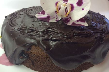 Шоколадный пирог с шоколадной помадкой.: шаг 9