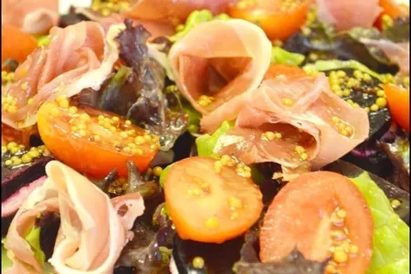 Салат со свеклой, сливочным сыром и хамоном.: шаг 5