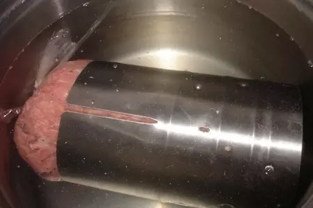 Домашняя мортаделла с оливками.: шаг 9